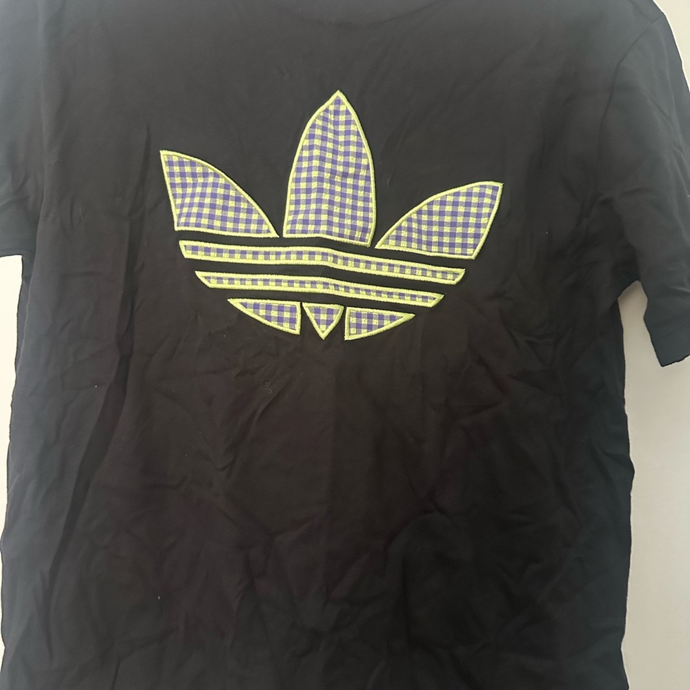 Adidas Black Short Sleeve T-Shirt with Trefoil Logo